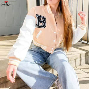 Top Trending Chenille Patches Varsity Jacket Outdoor Winter Vintage Streetwear College Letterman Baseball Bomber Jacket - Product Image 6