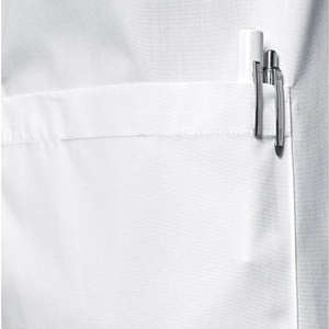 Bata de Laboratorio Informal para Médico, Unisex, Uniforme de Trabajo, Bata de Enfermera, Blanca, Corte Limpio, Tela de Poliéster/Algodón, Uso Hospitalario - Product Image 5