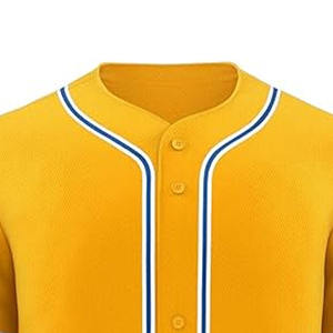 Uniforme de baseball noir pur avec broderie personnalisée Chemise de softball vierge Maillot de baseball personnalisé pour homme - Product Image 2