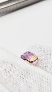 อเมทรินธรรมชาติคุณภาพดีที่สุด รูปทรงแปดเหลี่ยม ควอตซ์เจียระไนแบบหลวมจากอินเดีย สำหรับทำเครื่องประดับ รับรองโดยบุคคลที่สาม ขนาด 7x9 มม. ขนาดสั่งทำได้ - Product Image 4