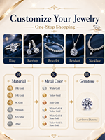Anillo de Compromiso con Diamante Cultivado en Laboratorio, Corte Radiante, Certificado IGI, 1-4CT, Color D, VVS1-VVS2, Oro Sólido de 14K, con Piedras Laterales, Joyería de Boda
