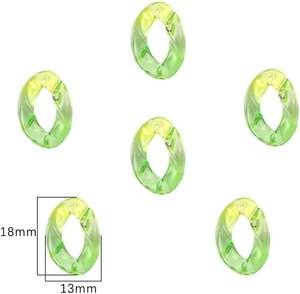 Chaîne à maillons en résine, finition lisse et polie pour un confort optimal, idéale pour les tendances de bijoux audacieux et volumineux, par CRAFT ZONE EXPORT - Product Image 3