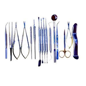 Kit de chirurgie périodontale micro-orthodontique en acier inoxydable allemand de qualité supérieure, ensemble périostal, instruments dentaires mucogingivaux orthodontiques manuels - Product Image 1