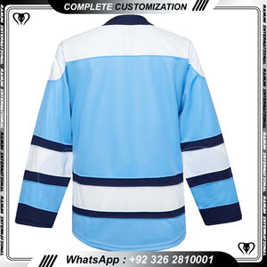 เสื้อเจอร์ซีย์เล่นฮ็อกกี้น้ำแข็งผ้าโพลีเอสเตอร์สำหรับผู้ชายเสื้อกีฬาฮอกกี้น้ำแข็งออกแบบได้ตามต้องการสไตล์ใหม่ - Product Image 4
