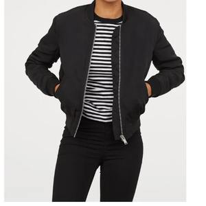 Cómoda chaqueta Bomber para hombre, ropa de abrigo ligera y elegante con cuello acanalado y puños para exteriores y ropa informal - Product Image 2