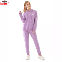 Conjunto de chándal de algodón con sudadera y pantalones de chándal multicolor para hombre, traje de entrenamiento para correr, ropa deportiva con logotipo personalizado de Elegant Sports