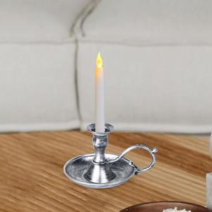 Bonne vente décoration de la maison artisanat créatif bougeoir en fer bougeoir fantaisie dîner aux chandelles ornement romantique - Product Image 2