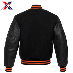 Veste universitaire d'automne de haute qualité en toile 100% coton, tissu fin patchwork respirant, service OEM - Product Image 2