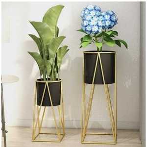 Gold <b>Frame</b> Metal <b>Plant</b> Stands for Living Room for Flower Pots - Product Image 1