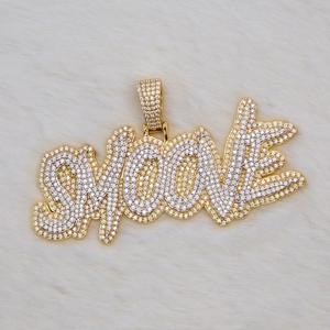 Pendentif Moissanite VVS personnalisé bijoux Hip Hop en argent 925 breloque lettre glacée pour lui/elle testeur de réussite - Product Image 2