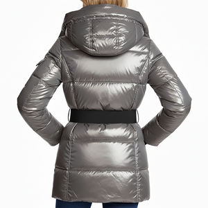 Chaqueta de Invierno de Primera Calidad, Chaqueta Acolchada de Poliéster y Algodón Brillante, Cintura Ajustable, Chaqueta Inflable Moderna - Product Image 6