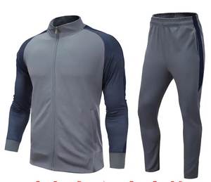 Conjunto deportivo para hombre, ropa de entrenamiento, ropa ajustada de verano, chándales de fútbol de manga larga para correr para hombre - Product Image 1