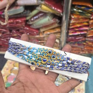 Nueva llegada 2025 Venta caliente Eye Pattern Designer Rakhi's para Bhaiya y Bhabhi Rakhis (juego de 12 ), lote a granel de Rakhi Wear - Product Image 2