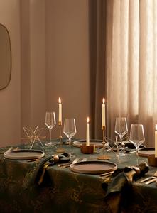 Fantaisie Tissu Nappe Brodé Décor À La Maison Vérifie Rayé Conception Personnalisée 100% Coton Lin Tissé En Gros Fabrication - Product Image 5