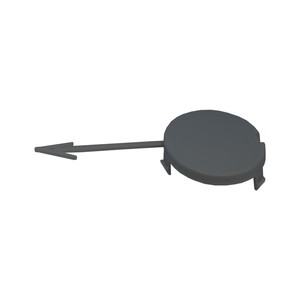Couvercle de capuchon de crochet d'oeil de barre de remorquage avant pour compatible avec Ford Mondeo MK4 OEM 7S7117A989BA - Product Image 2