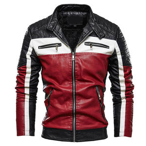 Veste en cuir de moto pour homme de haute qualité 2021, en cuir de vache, écologique, imperméable, manches longues - Product Image 1