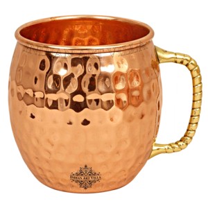 Taza de Cobre Puro para Moscow Mule con Diseño Martillado para Fiestas - Product Image 2