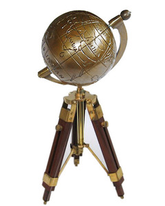 Esfera de metal Náutica de alta demanda, globo del mundo de armillario de latón, países de la India - Product Image 3
