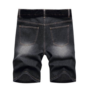 Fournisseur OEM pakistanais de shorts en denim décontractés pour hommes tissu extensible coupe ajustée vêtements de sport quotidiens shorts en maille à la mode d'été - Product Image 3