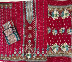 ชุดสูทผ้าฝ้ายและเครื่องแต่งกายบูติกสำหรับผู้หญิงผ้าฝ้ายพิมพ์ลายชาติพันธุ์ที่อุดมไปด้วยลายดอกไม้และขอบ - Product Image 2