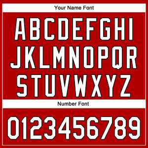 Design et Logo Personnalisés Modernes Rouge Blanc Noir Motif 3D Casque de Crâne Design Maillot de Football Américain Personnalisé Maillot de Football Américain - Product Image 5