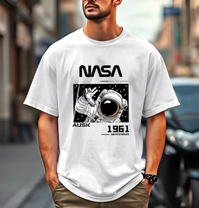 เสื้อยืดผู้ชายสั่งทำพิเศษ คุณภาพสูง ผ้าฝ้าย 100% ทรงโอเวอร์ไซส์ สไตล์สตรีทแวร์ ฮิปฮอป พิมพ์ลายโลโก้ ไซส์พลัส เสื้อยืดลำลอง - Product Image 5