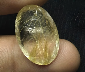 Piedra facetada de rutilo dorado de corte increíble, gemas de rutilo dorado pulido liso, mayorista de piedras preciosas de corte Natural de Color dorado - Product Image 5