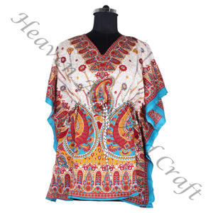 KFL010 Fashion Sleeveless Pure Silk Long Kaftan Plus Size Women's <b>Sleepwear</b> - Product Image 6