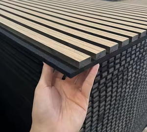 Paquet de 12 panneaux acoustiques ignifuges 3D écologiques du fabricant vietnamien Mousse MDF en bois massif insonorisée pour villas de murs d'église - Product Image 3