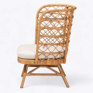Chaise à bascule en osier et rotin Chaise longue Design moderne Extérieur un salon Chambre à coucher Restaurant Utilisation - Product Image 2