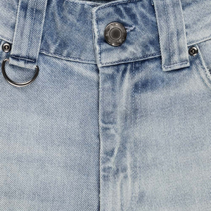 Pantalones cortos de mezclilla lavados Vintage holgados personalizados de alta calidad para hombre, ropa de mezclilla bordada - Product Image 5