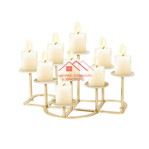 Lot de 3 bougeoirs en métal faits main ta prix de gros e bougeoir décoratif en métal - Product Image 4