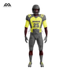 Uniformes de football à manches courtes respirants de haute qualité pour l'été Stretch Fit New Future American Football Game Wear - Product Image 2