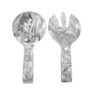 Elegante Juego de Cubiertos de Resina para Ensalada, Cuchara y Tenedor Hechos a Mano, Vajilla Moderna para Fiestas con Mango Largo, de Lujo, Ecológico y Apto para Lavavajillas - Product Image 1