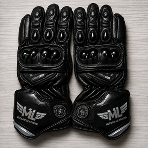 Gants de moto en cuir pour la course, nouveaux modèles 2027, protection complète des doigts, gants de course respirants et ventilés pour side-car - Product Image 1
