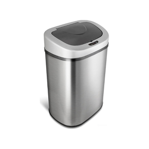 Bote de basura rectangular pequeño resistente a las manchas con pedal de cierre suave para sala de estar u oficina, 20 litros/5,3 galones - Product Image 1