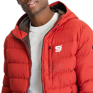 Chaqueta de Invierno Informal Ecológica con Capucha y Diseño Personalizado con su Propio Logotipo para Hombre, Chaqueta de Lona con Capucha y Protección Contra el Viento - Product Image 6
