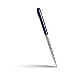 Cuchillo de Chef de cocina de acero de Damasco hecho a mano de 7 pulgadas, cuchillo Santoku japonés con cómodo mango de madera azul - Product Image 3