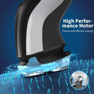 Mini rasoir électrique étanche IPX7 pour homme, rechargeable par USB, double lame rotative, tondeuse à barbe pour le visage et le corps, lavable - Product Image 1