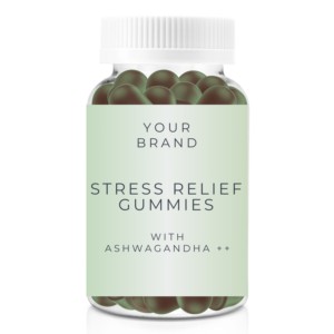 GMPc Custom Healthcare Supplement for Adults OEM Designed Herbal Ashwagandha Stress Relief <b>Gummies</b> Effective for Stress - Product Image 1