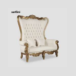 Nueva moda dos asientos trono silla teca caoba Sungkai Mindi Jackfruit roble haya abedul ceniza Silla de comedor cómodo trono - Product Image 4