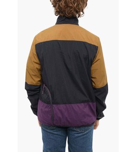 Chaqueta cortavientos informal resistente al agua con capucha de secado rápido transpirable de talla grande temporada de otoño Color Block Zip-up Anorak - Product Image 2