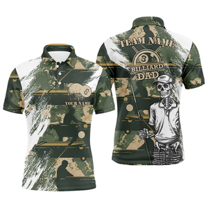 เสื้อยืดโปโลสำหรับผู้ชายเสื้อทีมบิลเลียดเสื้อ PBJ-0099พิมพ์ลายซับลิเมชัน3D งานตามสั่ง - Product Image 2