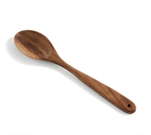 Cuchara sólida de madera de acacia con logotipo personalizado, utensilio de cocina de madera Natural con nogal pulido, perfecto para uso en cocina o fiesta - Product Image 3