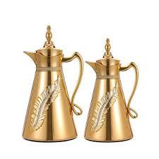 Stainless Steel Dallah Flask <b>Arabic</b> Brass Coffee Pot Dallah <b>Arabic</b> Brass Metal Turkish Dallah Coffee Pot - Product Image 5