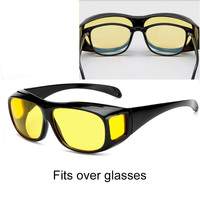 Lunettes de vision nocturne pour voiture, lunettes de soleil anti-éblouissement avec protection UV, lunettes de conduite pour la nuit, verres noirs, monture PC