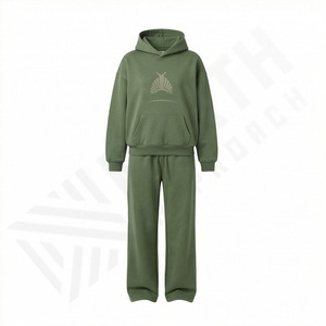 Ensemble de survêtement d'hiver 2-en-1 respirant en coton 100 % pour femme, style personnalisé, vêtements de sport haut de gamme, collection 2025 - Product Image 1