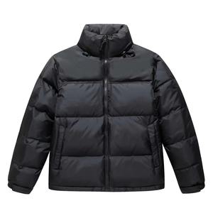 Chaqueta acolchada impermeable de invierno personalizada para hombre, chaqueta acolchada tejida para exteriores con cuello levantado al por mayor - Product Image 1