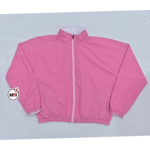 เสื้อกันลมผ้าโพลีเอสเตอร์สำหรับผู้หญิงแจ็กเก็ตกันน้ำเสื้อกันลมแบบทูโทน - Product Image 3