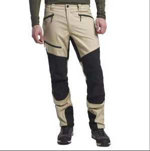 Pantalon de randonnée imperméable à coque rigide pour homme, avec coutures thermosoudées, 3 couches, coupe-vent et décontracté - Product Image 4